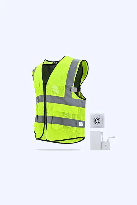 Silaki®Class II High Visibility Reflective Safety Vest with Peltier Cooling Module