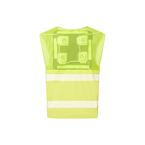 Silaki® Reflective Safety Vest in Fluorescent Yellow with Peltier Cooling Module