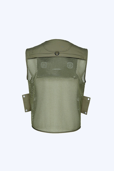 Silaki®Cool Outdoor Vest Air-conditioned Refrigerated Clothing(Army Green)