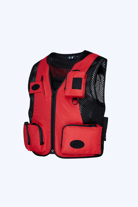Silaki®Cool Outdoor Vest Air-conditioned Refrigerated Clothing(Red)
