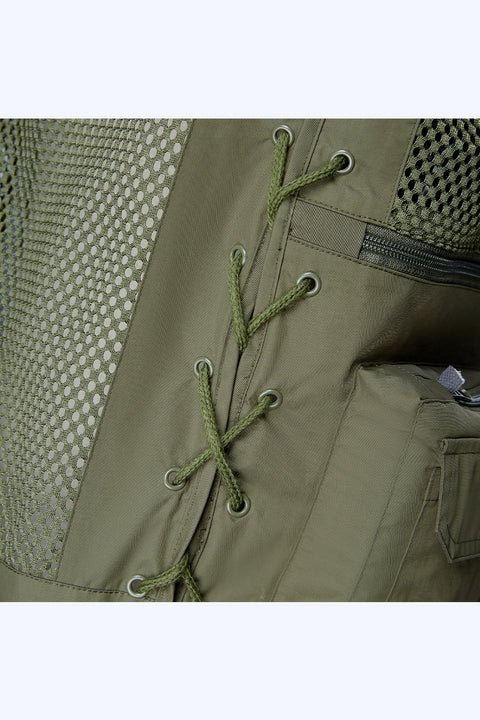 Silaki®Cool Fishing Vest Air-conditioned Refrigerated Clothing (Army Green)