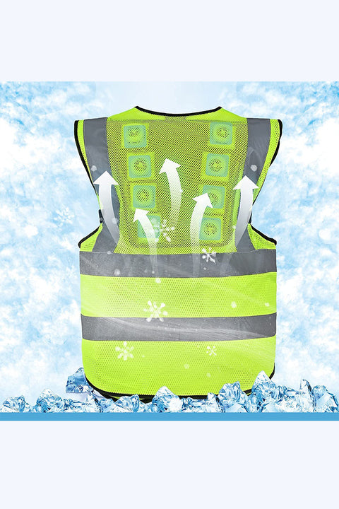 Silaki®Class II High Visibility Reflective Safety Vest with Peltier Cooling Module